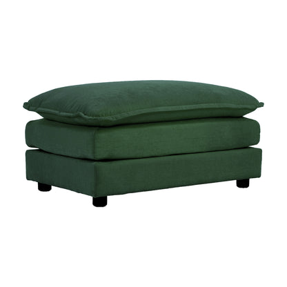 Green Chenille Fabric Ottoman Footrest – Perfect Match for 2, 3 & 4 Seater Sofas