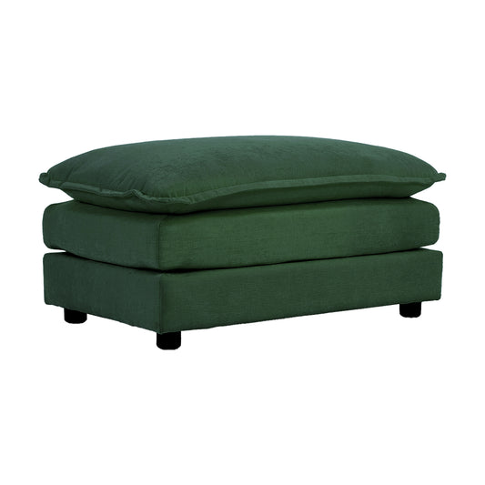 Green Chenille Fabric Ottoman Footrest – Perfect Match for 2, 3 & 4 Seater Sofas