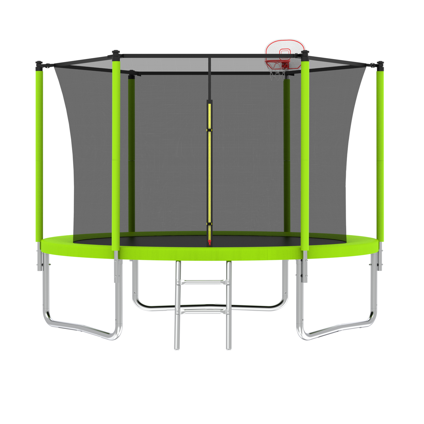 8FT Green Trampoline – Outdoor Recreational Trampoline for Kids & Families